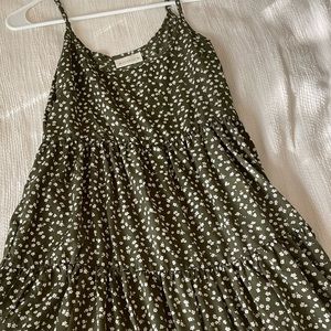 Alredine Green Daisy Dress